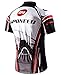 sponeed Cycling Jersey for Men Bicycle Shirts Polo Breathable Short Sleeve Tops Biking Tshirt US XL White Red