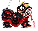 Mandala Crafts Chinese Hand Marionette Puppet (Black Lion)