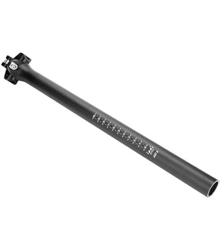 Tige De Selle Vélo En Fibre De Carbone 27,2x450 Mm – Réglable En Angle, Légère Et Solide – Pour VTT, Vélo De Route, BMX…