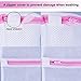 JClover Delicates Mesh Laundry Wash Bag with Premium Zipper for Blouse, Hosiery, Stocking, Underwear, Bra and Lingerie (Set of 6)