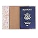 ECO Leather Passport Cover! Cute Passport Holder for Travel! Designer Passport case for Men and Women! ECO Leather Passport Cover Best Gift for Journey! (Stamps)
