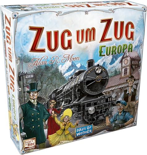 Asmodee, Zug um Zug – Europa, Grundspiel, Familienspiel, Deutsch