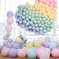 LAKIND 100pcs Pastel Latex Balloons 10 Inches Assorted Macaron Candy Colored Latex Party Balloons for Wedding Graduation Kids Birthday Party Christmas Baby Shower Party Supplies Arch Balloon Tower