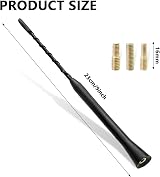 YHQZ Universal Car Antenna Replacement 9in AM/FM/DAB Roof Antenna Mast view 2