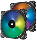 Corsair ML140 PRO 140mm Premium Magnetic Levitation RGB LED PWM Fan with Lighting Node Twin Pack (CO-9050078-WW)