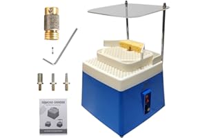 Upgraded Versatile Stained Glass Grinder Machine, Portable 4200rpm Glass Art DIY Making Tool with Stackable Dual-Layer Workbe