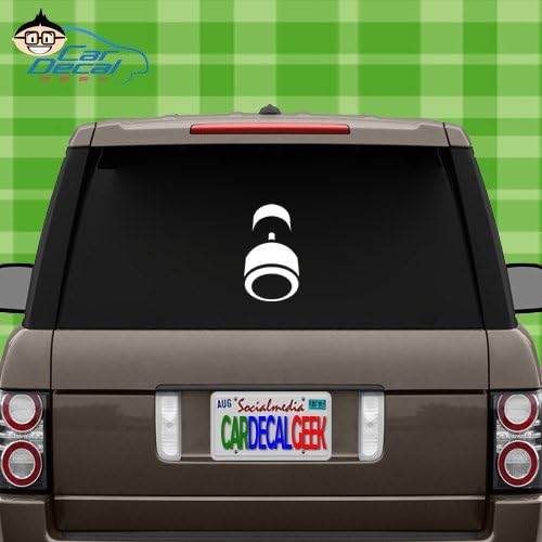 Car Decal Geek Dumbbell Weight Vinyl Decal Sticker Bumper Cling for Car Truck Window Laptop MacBook Wall Cooler Tumbler | Die-Cut/No Background | Multi Sizes/Colors Silver, 20"