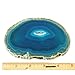 Yogavni Natural Agate Coasters with Rubber Bumpers - AS103, Large (4-5 inch), Assorted Colors (4 pcs)