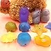 JACHAM Mochi Squishy Toys, 2nd Generation Glitter Mini Squishies Animals Toys Party Favors, 18PCS Random Soft Kawaii Bear Cat Tiger Pig Panda Stress Reliever Anxiety Squeezables Fidget Hand Toys