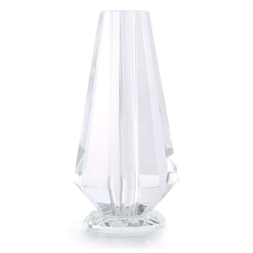 1PCS Rose Vase, Clear Eelegant Crystal Vase Craft Decoration for Crystal Rose Flower