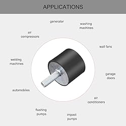 uxcell M6 Thread Rubber Mounts,Vibration