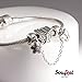 SOUFEEL Butterfly Flower Charm Safety Chain 925 Sterling Silver Charm Stopper for Bracelets