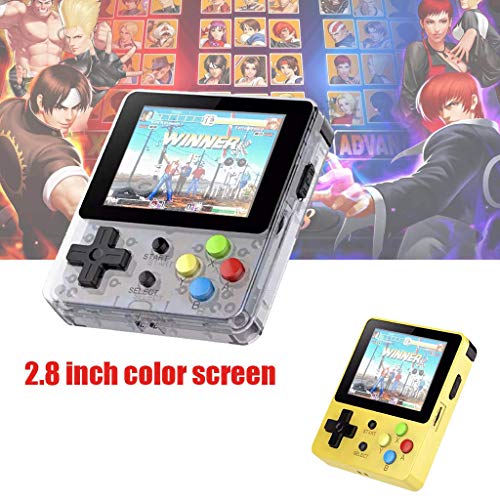 Basde Handheld Game Console Kids Adults, LDK Game Screen by 2.6 Thumbs Mini Palm Palm Pilot Nostalgia Console Children Retro Console of Dioco Mini Family TV Video (White)