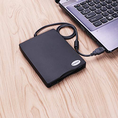 3.5" USB External Floppy Disk Drive Portable 1.44 MB FDD for PC Windows 2000/XP/Vista/7/8/10,for Mac,No Extra Driver Required,Plug and Play,Black (Renewed) - Thumbnail 6