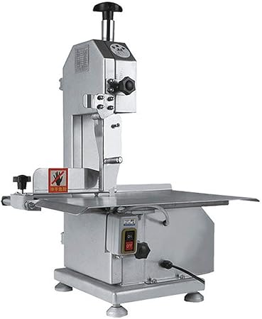 Electrique Os Scie Machine Alimentaire Viande Congelee Machine A Decouper La Viande Butcher Scie A Ruban Hachoir A Viande Cutter En Acier Inoxydable Epaisseur Reglable 110v 220v 0 65kw Amazon Fr Cuisine