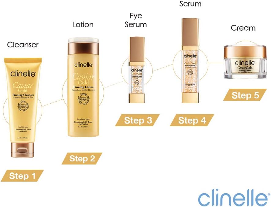 clinelle caviar gold firming eye serum