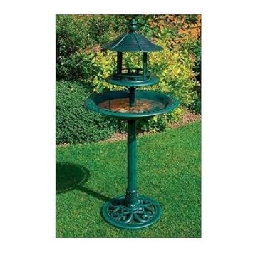 lampe solaire bassin oiseaux et mangeoire