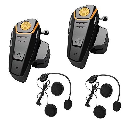 Enchicas Piezas BT S Intercomunicador para Cascos Manos Libres Auricular Casco para