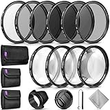 52MM Complete Lens Filter Accessory Kit for Nikon D3300 D3200 D3100 D3000 D5300 D5200 D5100 D5000 D7000 D7100 DSLR Camera
