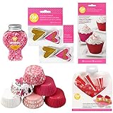 Wilton Valentine's Day Glitter Cupcake Decorating Kit, 6-Piece