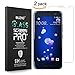 BONUM HTC U11 Screen Protector, Hd Clear Anti Scratch and Fingerprint Bubble-free Tempered Glass - 2 Piece