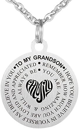 Inspirational Necklace I HOPE YOU BELIEVE IN YOURSELF AS I BELIEVE IN YOU Tag Necklace