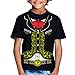 Viva Mexico Kid's Mexican Mariachi Charro T-Shirt (Medium 4T, Black)
