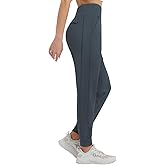 baleaf Women's Fleece Lined Joggers Pants Winter Warm Water Resistant High Waisted Running Hiking Thermal Zipper Pockets