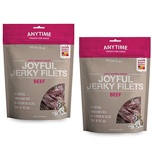 The Honest Kitchen Joyful Jerky: Natural Human Grade Dehydrated Jerky Dog Treats (2 Pack)