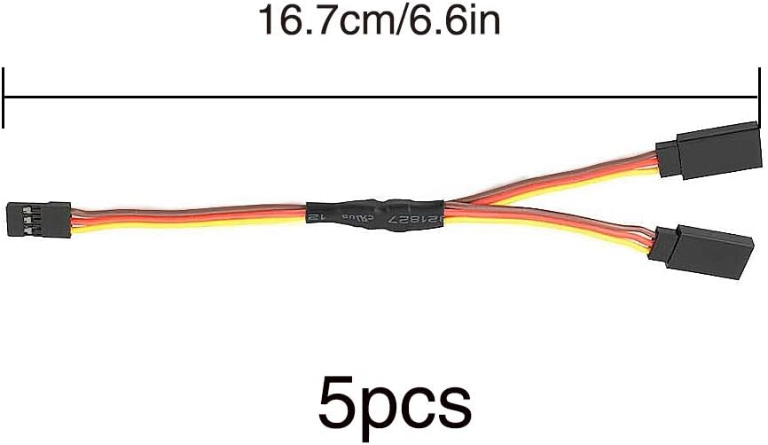 YIXISI 5 PCS 6" RC Y Harness Servo Splitter Cable for Remote Control Aircraft JR Style Servo Extension - Image 3