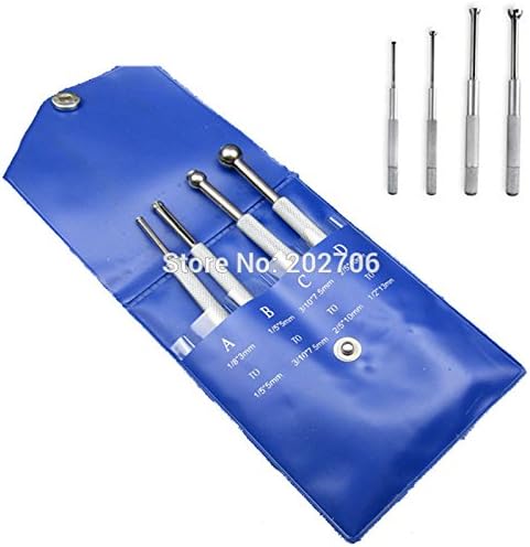 4 SMALL HOLE GAUGE Telescoping Gauges SET FULL BALL TYPE GAUGE .125 - .5" 4 pc Full-Ball Small Bore Hole Precision Gage