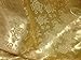 Gold Floral Satin Jacquard Brocade Fabric 60