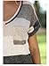 Women's V-Neck Casual Short/Long Sleeve T-Shirt Blouse Tees Tops Grey