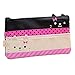 Funny live Contracted Cat Pencil Case, Pen Bag, Creative Learning Products, Large, White