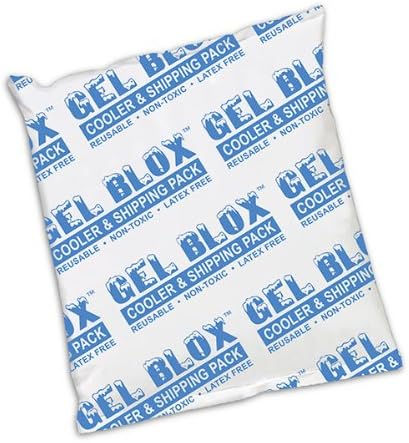 Gel Blox Cold Shipping Packs, 16 oz: 6" x 7" - Pack of 6