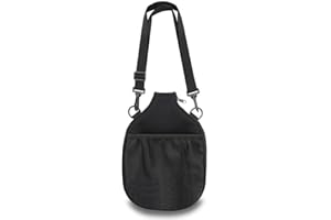 HogarTech Neoprene Pickleball Paddle Cover with Shoulder Strap, 11x8.5 Inch Racket Sleeve for Protection & Easy Carrying, Bla