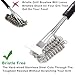 BBQ Grill Cleaning Brush, [Updated Version] with Powerful BBQ Grill Scraper, LERMX Bristle Free Rust Resistant Stainless Steel Barbecue Brush Cleaner with Triple Scrubber Safe for All Grill Grates