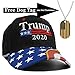 Military imagine Trump 2020 Black Cap US Flag Keep America Great hat President