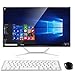 JETech Ultra-Slim 2.4G Wireless Keyboard for Windows (White) - 2161
