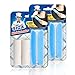 MR.SIGA Mini Portable Lint Roller Cloth Dust Remover, Handle with Plastic Cover, Pack of 2, Included 2 Handle and 6 Refills, Each Refill Has 36 Sheets