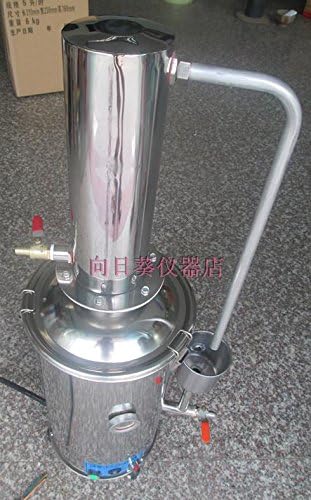 AIKONG 5L Water Distiller Pavilion distillator Water-Break and Self-Control Stainless Steel Water Distiller