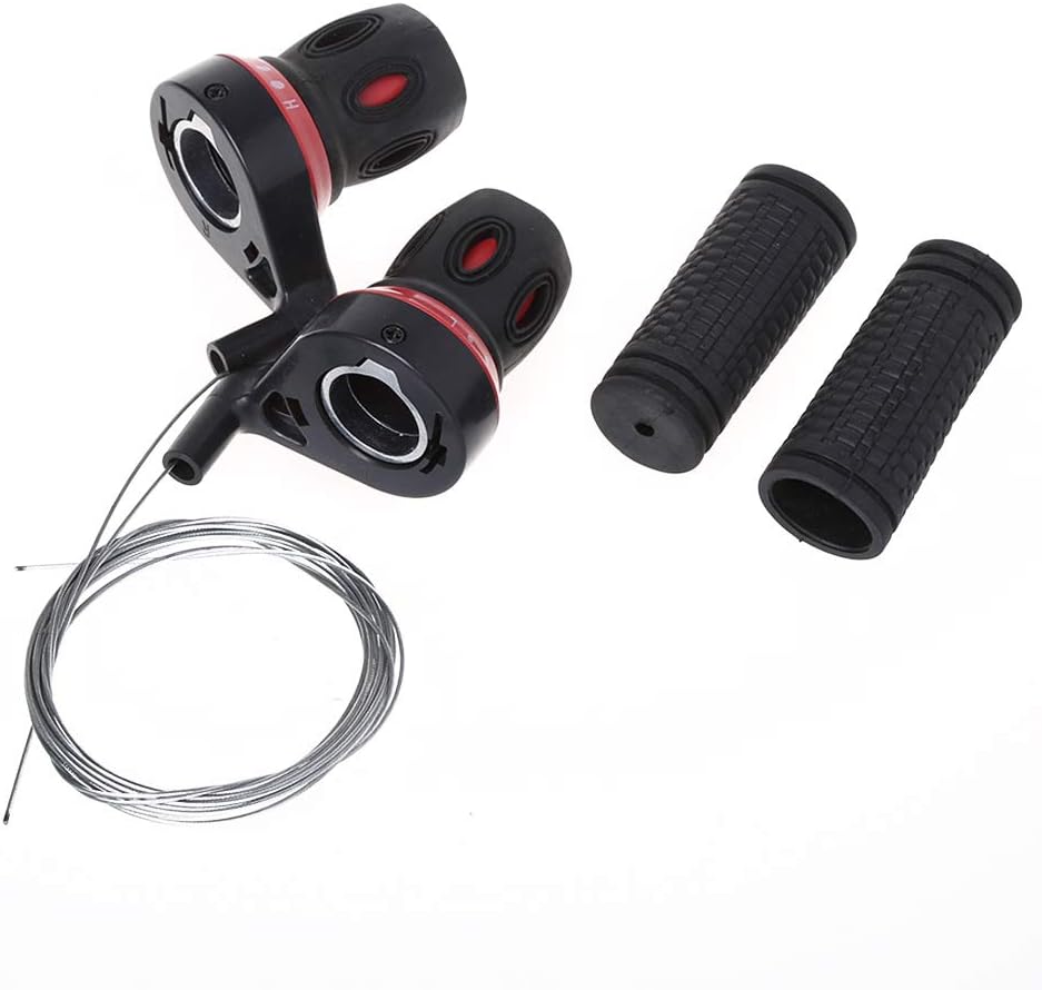 Guoyy 1 Pair of Derailleur Grips Bicycle Lever Transmission Twist Grip Speed MTB Compatible Bicycle Bicycle Shifter Travel
