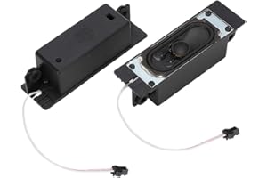 Luqeeg 2Pcs 8 Ohm 10W TV Box Speaker, 2.0 Channel, Black, Compact Functional, TV Speaker