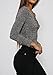 Simplee Apparel Women's Elastic Lace up Cross Slim V Neck Knitted Bodycon Tops