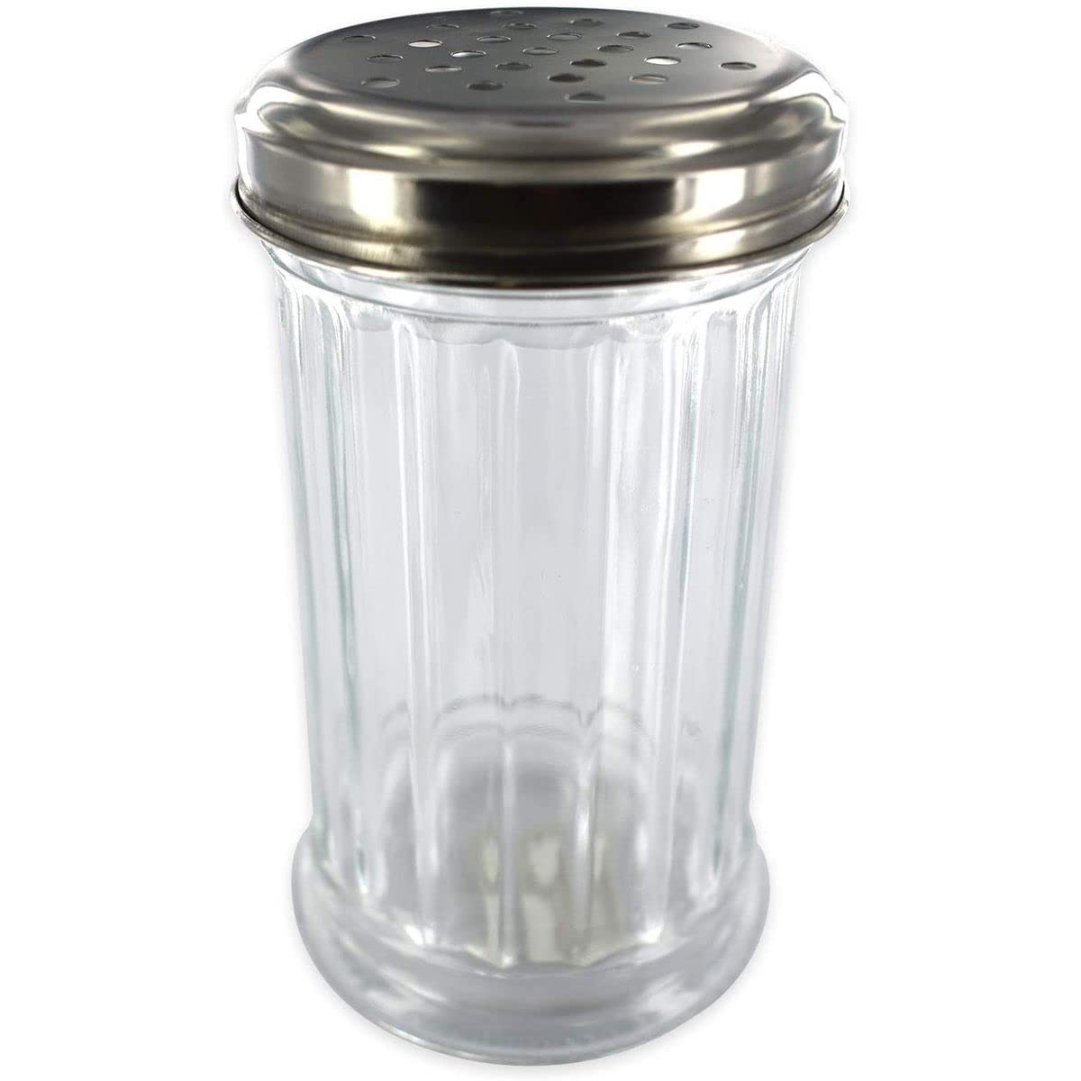 Fackelmann 46883 Sprinkler Parmesan, Glass, 13 x 8 x 8 cm, White