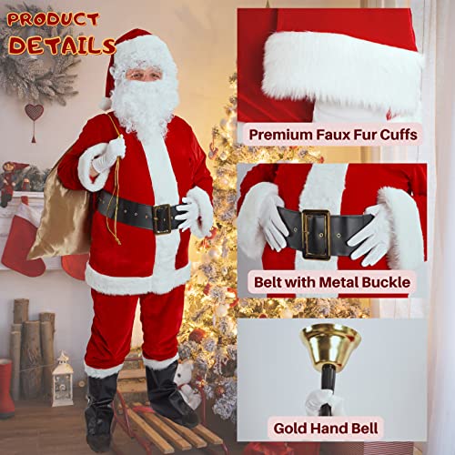 Amazon Men's Naughty Christmas Costumes Kofero Santa Claus
