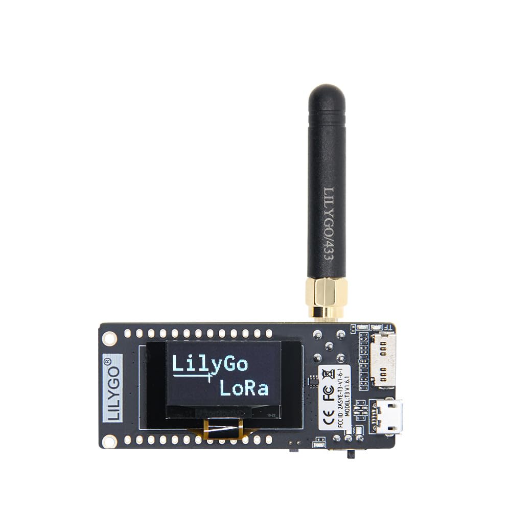 LILYGO TTGO Lora OLED 0.96 Inch SD Card WiFi BLE Development Board ESP-32 Paxcounter Module SMA Metering Passenger Flows (433 MHz)