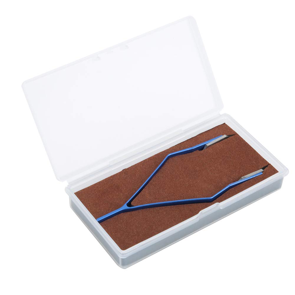 Spring Bar Tweezers, V Shape Tweezers Blue Practical, for Watchmakers and Watch Repairing Workers…