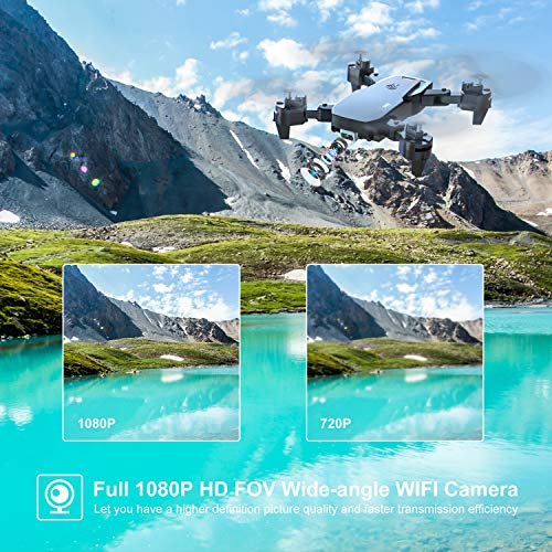 Drohne mit Kamera, Drohne für Anfänger, 1080P HD Faltbar RC Quadcopter mit FPV WLAN Live Übertragung, Flugzeit 30… – Bild 3