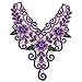 Embroidered Lace Purple Neckline Collar Applique Motif Venise Scrapbooking Embellishment Trimming Patches Sewing Accessories 1 Pc